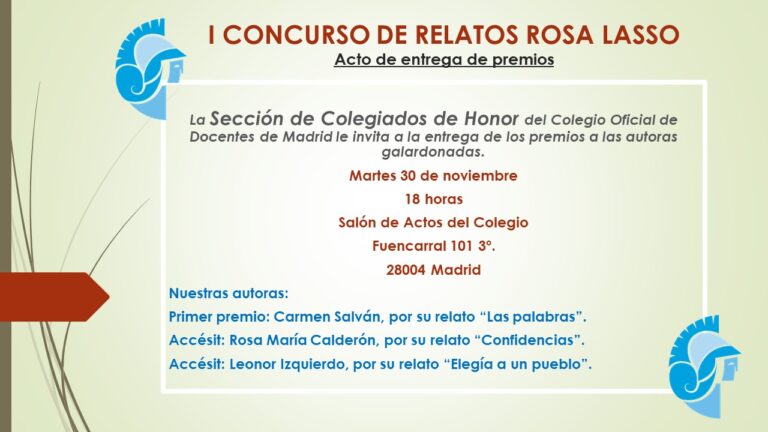 Entrega de premios Rosa Lasso