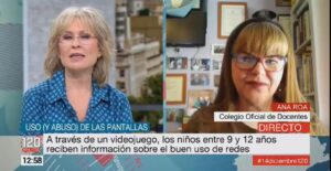Ana Roa en el programa «120 minutos» de Telemadrid