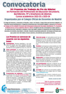 Acto académico para comunicar el Fallo del Jurado de los VIII Premios Trabajo Fin de Máster en Formación del Profesorado