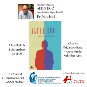 Presentamos un nuevo libro de nuestro colegiado J. A López Benedí