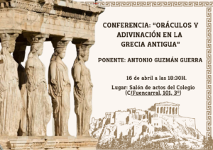 Conferencia: «Oráculos y adivinación en la Grecia Antigua».